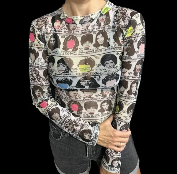 Body Rolling Stones Some Girls de factory rock micro tul importado