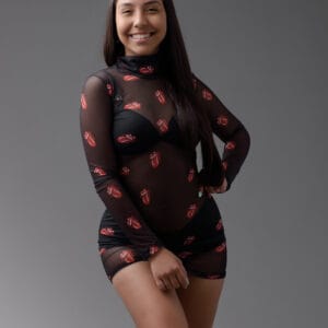 THE ROLLING STONES VESTIDOS MICRO TUL