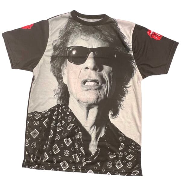 MIck Jagger Hackney Diamonds Remera Blanco y Negro de Factory Rock @factoryrock.ar