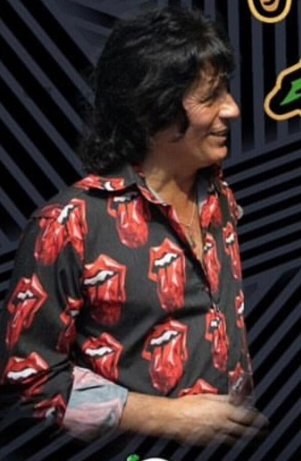 CAMISA HACKNEY FACHI de factory rock impresionante the rolling stones