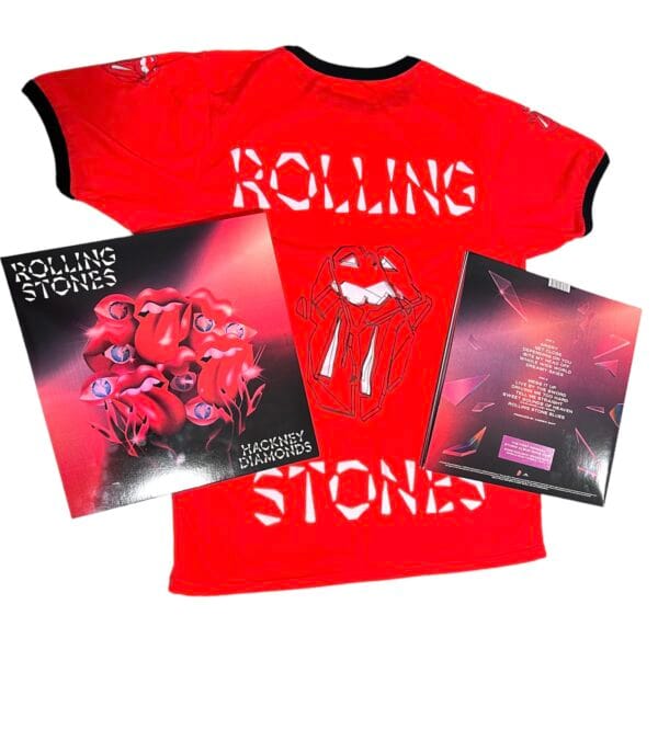 Remera The Rolling StonesH ackney Diamonds Roja de Factory Rock