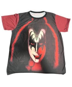 Remera Gene Simons Rojo de Fatcory Rock