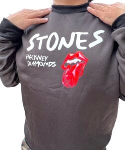 Buzo The Rolling StonesHackney Diamonds Negro en Factory Rock