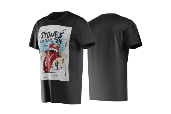 Remera Las Vegas 2024 negra The Rolling Stones Hackney Diamonds Tour 2024 Us Tour conseguila en https://factoryrock.com.ar