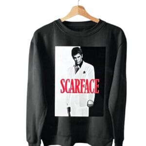 SCARFACE buzo clasico opcion cuello redonde conseguilo en: https://factoryrock.com.ar