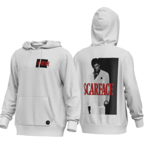 SCARFACE buzo canguro opcion cuello redonde conseguilo en: https://factoryrock.com.ar