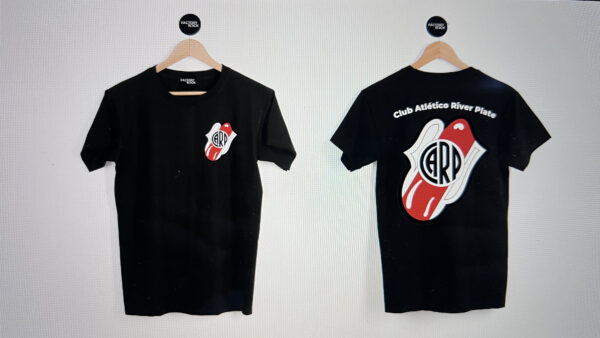 Remera River Stones producida por Factory Rock disponible en la tienda https://factroyrock.com.ar/tienda