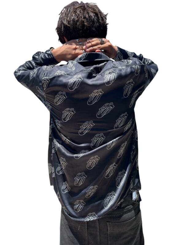 Camisa The Rolling Stones PAINT IT BLACK seda importada solo en https://factoryrock.com.ar @factoryrock.ar