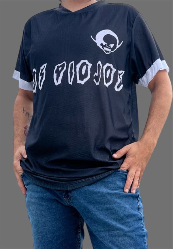 Camiseta Los Piojos 87 Dry Fit Negra Maradoniana y piojosa, solo en @factoryrock.ar