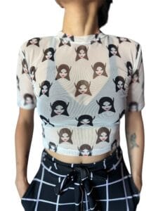 Remera Microtul Luli piojita rojo Los Piojos solo en @factoryrock.ar