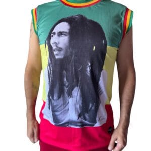 Musculosa One Love Bob Marley Rastafari solo en @factoryrock.ar