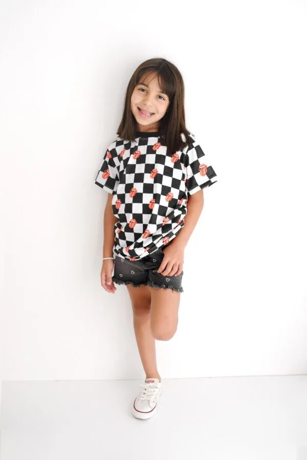 remera tipo vans the rolling stones