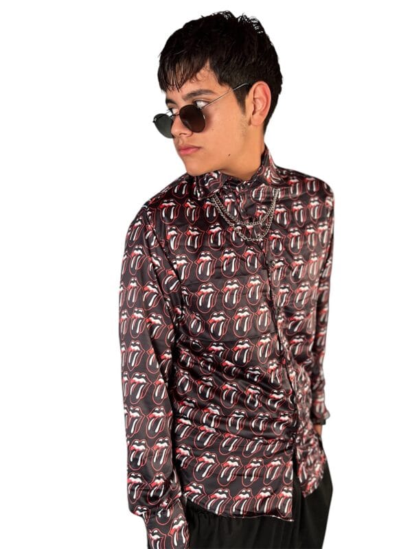 Camisa de Seda Importada The Rolling Stones Black Box solo en: @factoryrock.ar www.factoryrock.com.ar