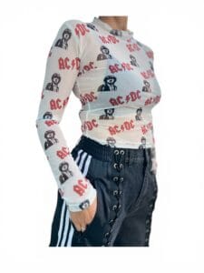 Remera Microtul Angus Young ACDC exclusivo de Factory Rock