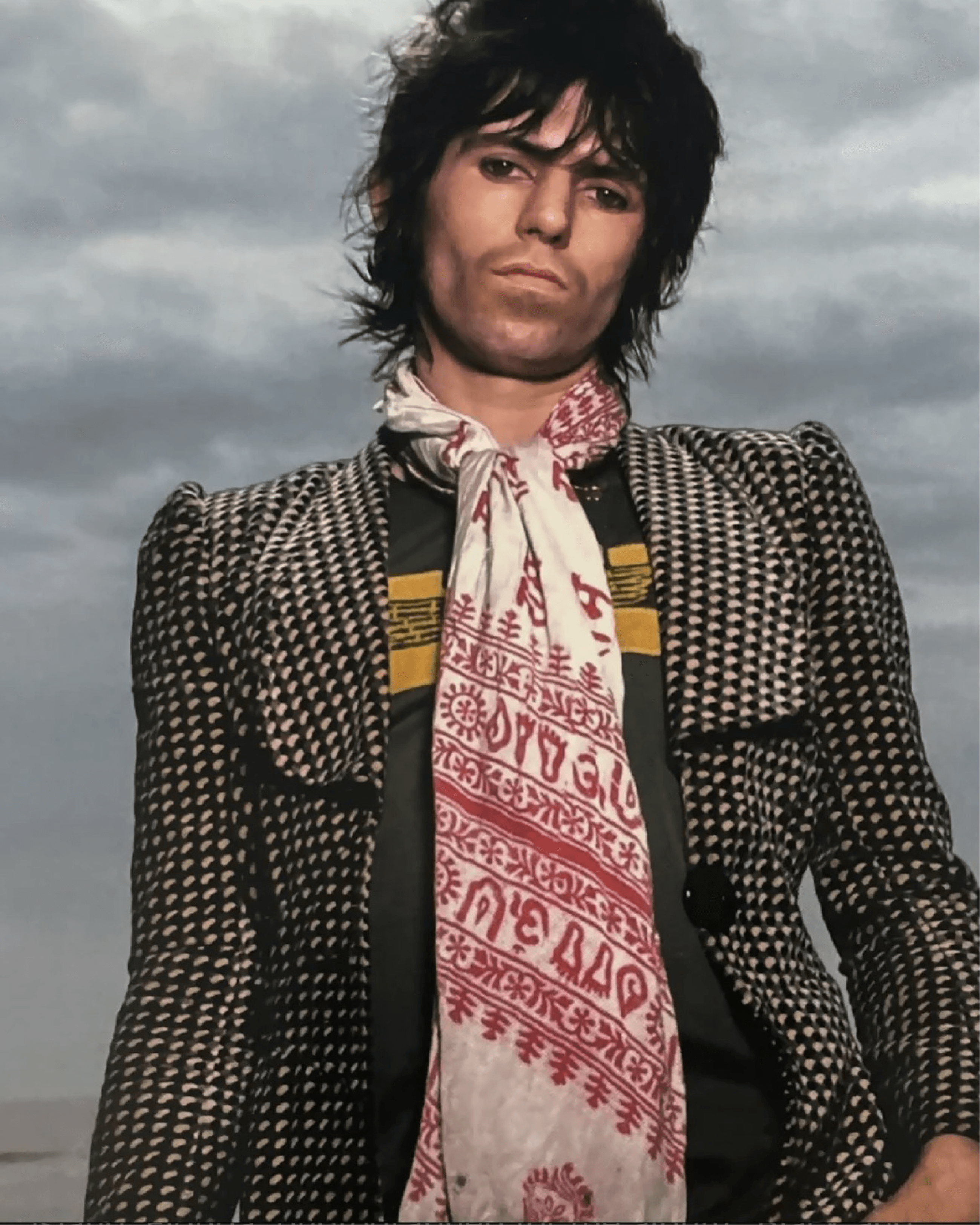 cuadro Keith Richards black and blue uv premium