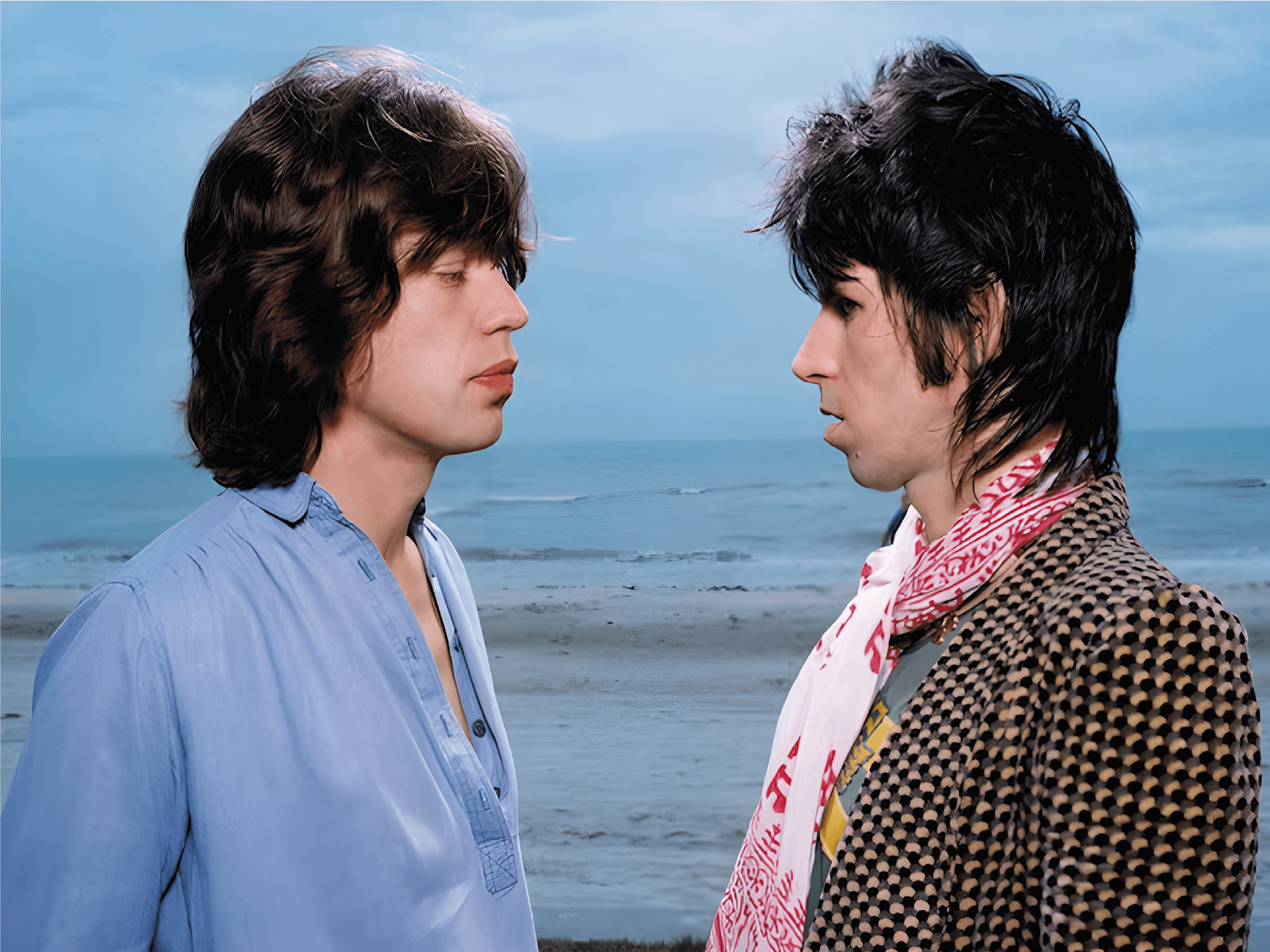 Cuadro UV Jagger Richards Black and Blue Black and Blue Sessions 40x30