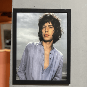 Cuadro Mick Jagger black and Blue Sessions solo en @factoryrock.ar