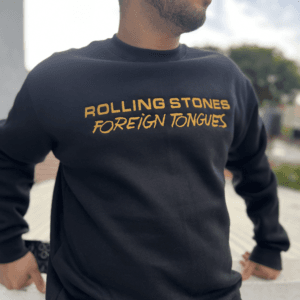 Buzo Bordado The Rolling Stones Foreign Tongues exclusiva de Factory Rock @factoryrock.ar